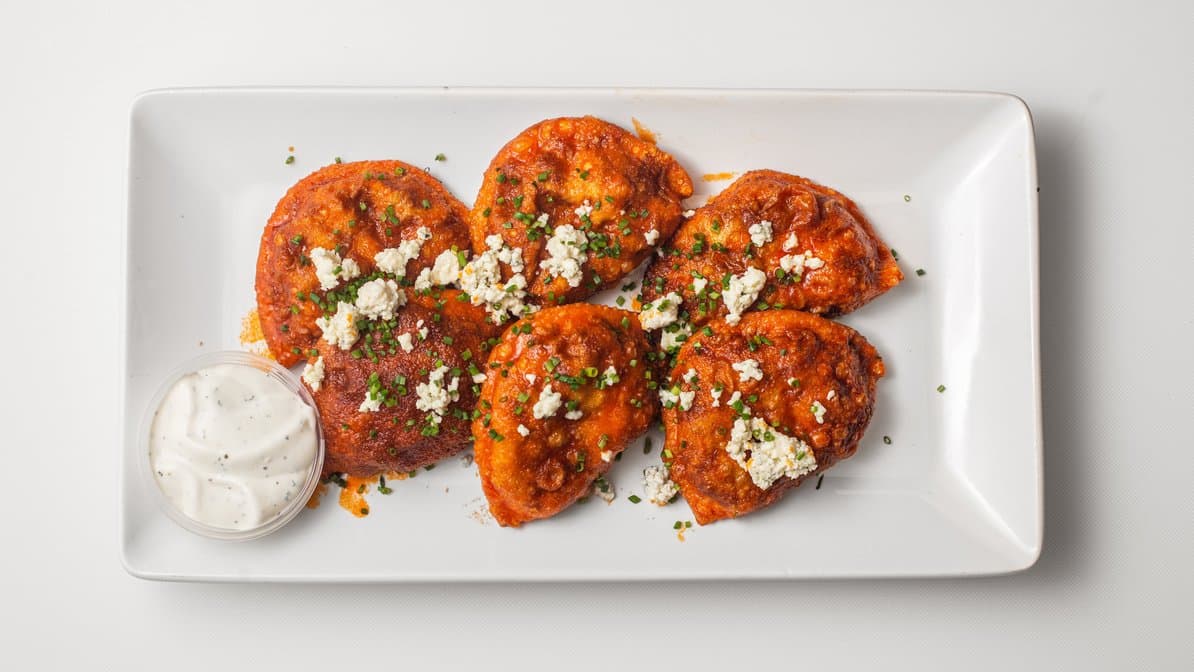 Buffalo Chicken Dumplings